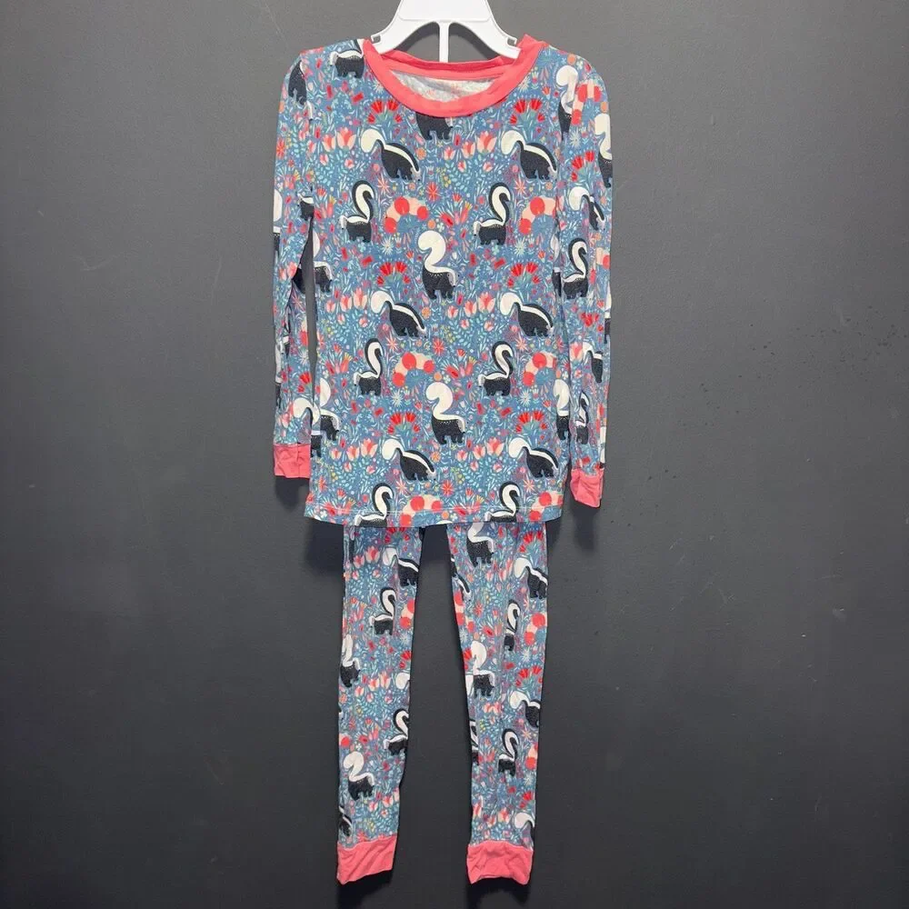 Growning Sweetpeas So Stinkin' Cutie Long Sleeve Bamboo Pajamas Girls 5-6